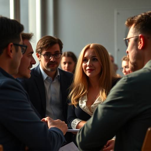 Un grupo de personas participando activamente en un debate